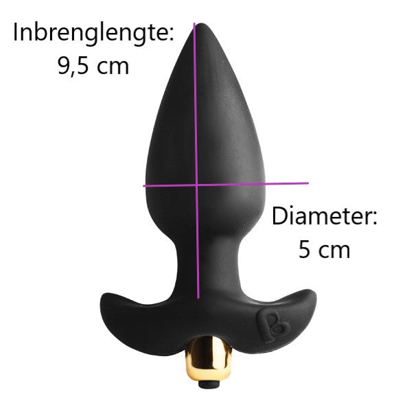 Vibrerende Butt Plug in groter formaat (L)