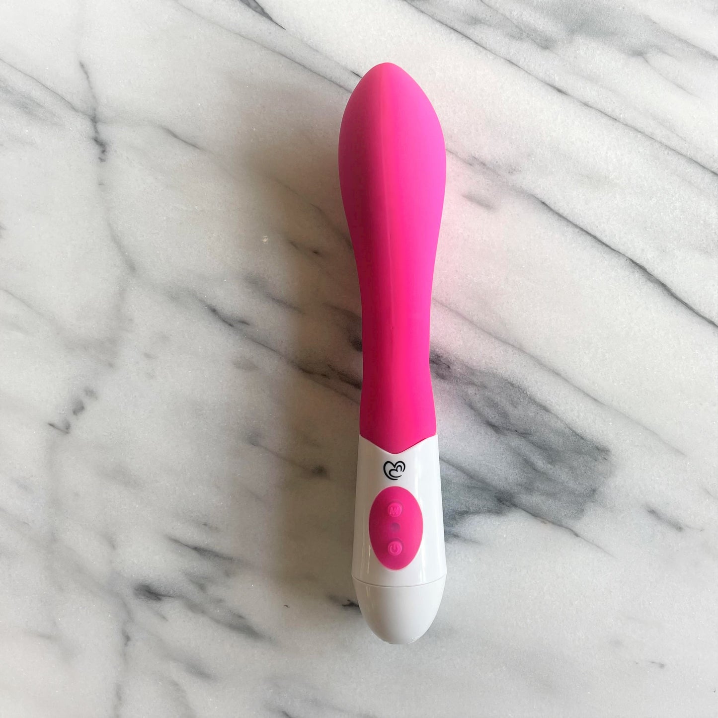 Blossom Vibe vibrator Easy Toys in roze siliconen met wit handvat, meerdere standen