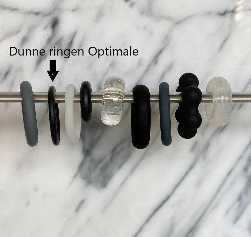 Set dunne soepele cockringen (M/L)