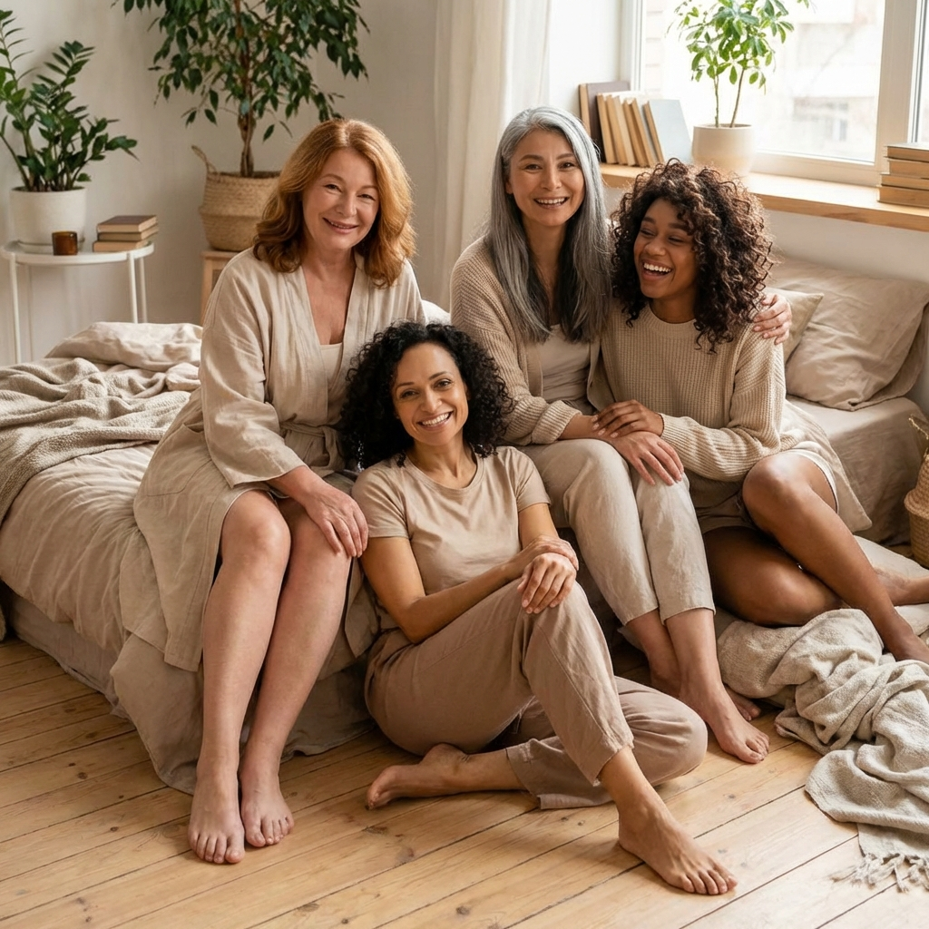 Intieme sfeer voor 50-plussers bij informatief artikel over seks en intimiteit op latere leeftijd met warme kleuren