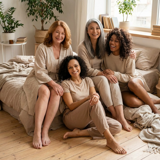 Intieme sfeer voor 50-plussers bij informatief artikel over seks en intimiteit op latere leeftijd met warme kleuren