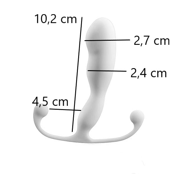 Afmetingen Helix Trident: 10,2 cm inbrenglengte en 2,7 cm kopbreedte