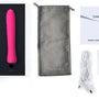 Complete set Anya Heating Vibrator met opbergzakje, USB-kabel en handleiding