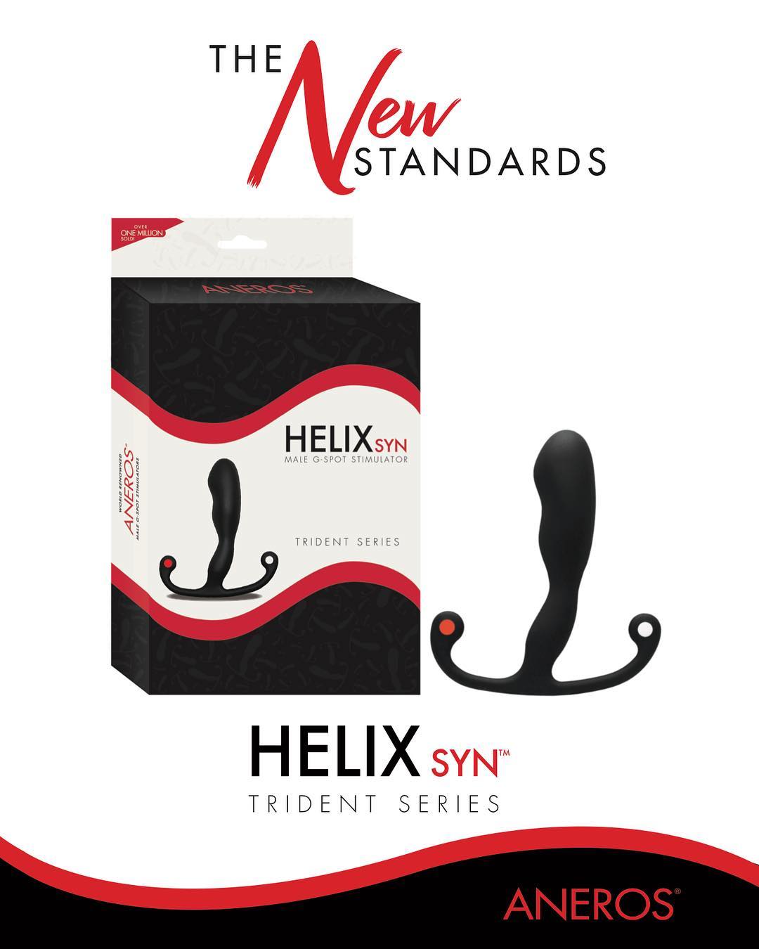 Helix Syn Aneros verpakking met productinformatie en discrete presentatie van De Paarse Keizerin