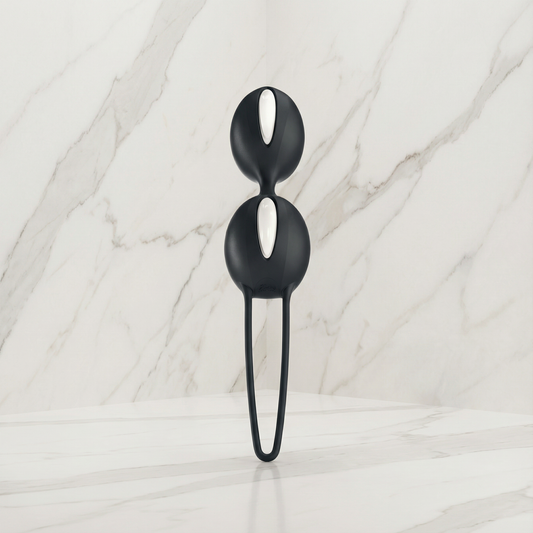 Fun Factory Smartballs bekkenbodemtrainer in roze op witte achtergrond