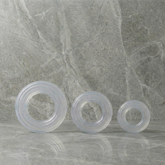 Detail van de cockring Basic maat S met zichtbare textuur en dikte