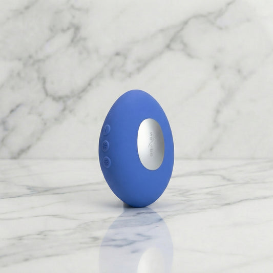 Close-up van bedieningsknoppen op de We-Vibe Temp stimulator