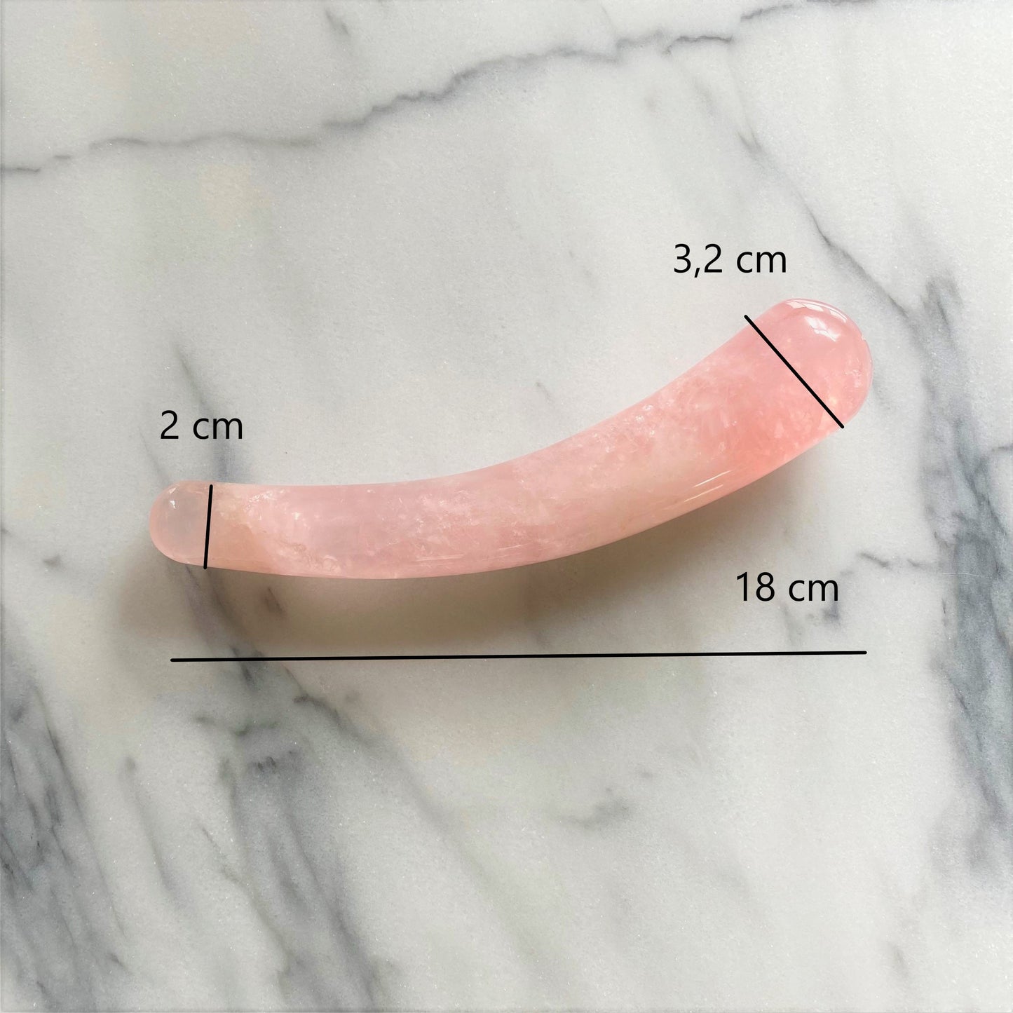 Rozenkwarts Massage Curved