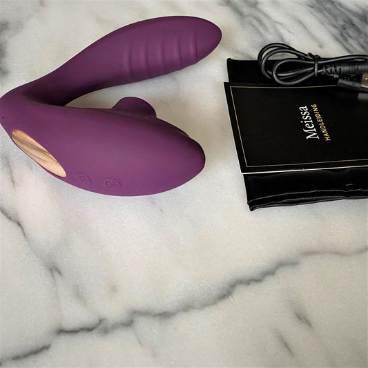 Elegante verpakking van De Paarse Keizerin Meissa vibrator met discrete uitstraling
