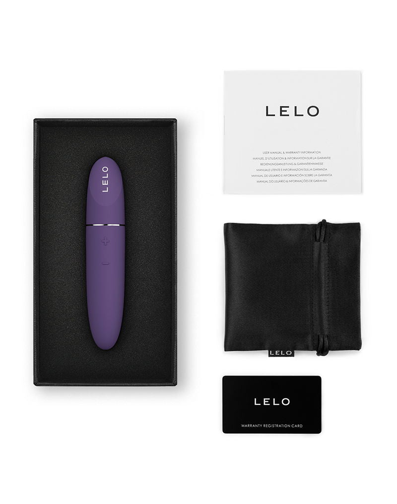 Luxe verpakking van Lelo Mia 3 met product en accessoires