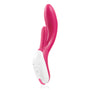 Roze-witte Nexus Femme Bisous rabbit vibrator met dubbele stimulatie-armen en bedieningsknoppen op het handvat