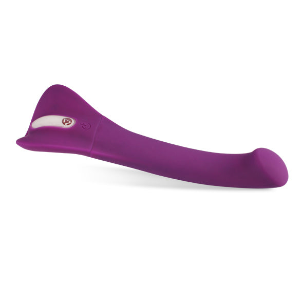 Nomi Tang Getaway Wild g-spot vibrator in diep paars met elegante gebogen schacht