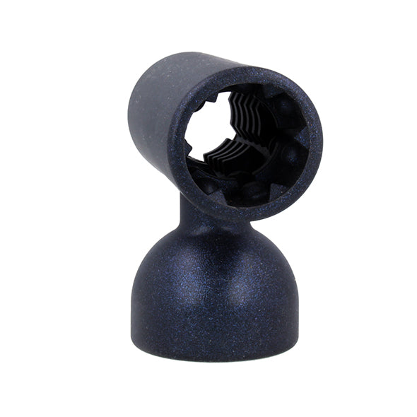 Zijaanzicht van Doxy 3 masturbator opzetstuk met textuur details zichtbaar