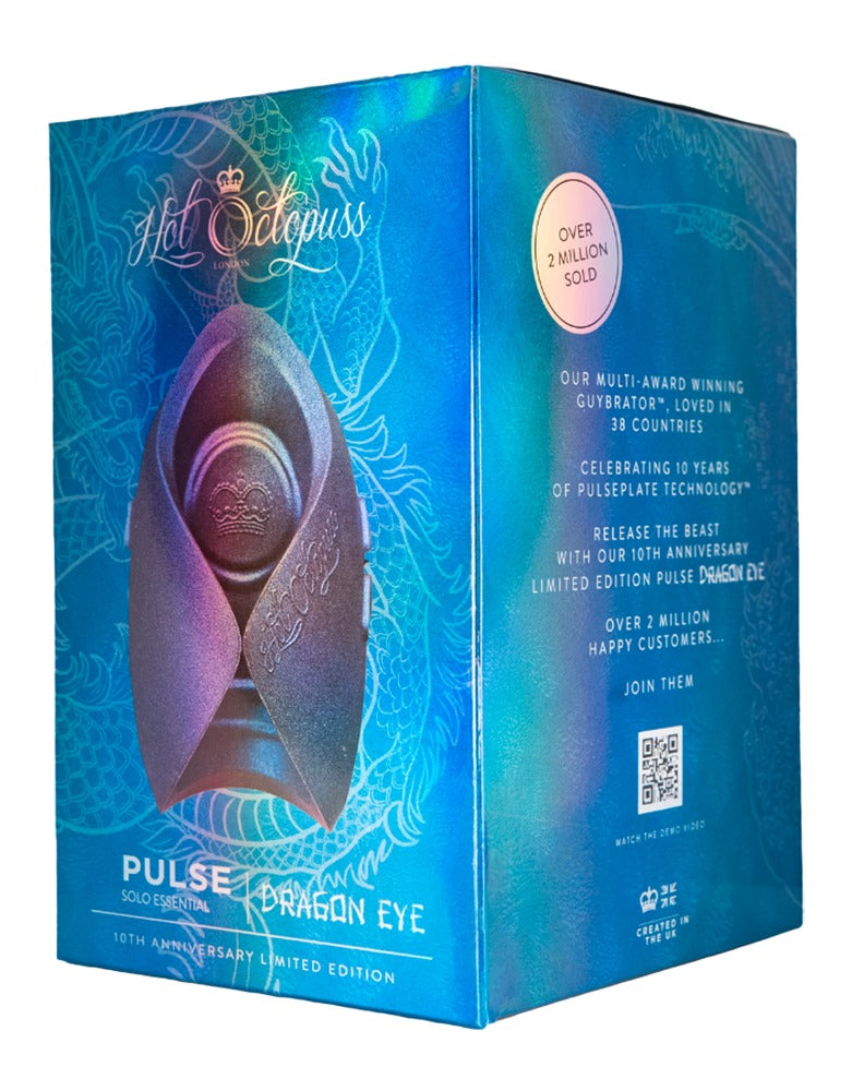 Octopuss Pulse Solo Essential in zwart, schuin perspectief toont compacte afmetingen