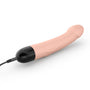 De Paarse Keizerin vibrator in poeder roze-beige tinten met semi-realistisch design op witte achtergrond