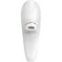 Satisfyer Pro 4 Couples in wit, vooraanzicht met ovaal stimulatie-mondstuk en roségouden rand