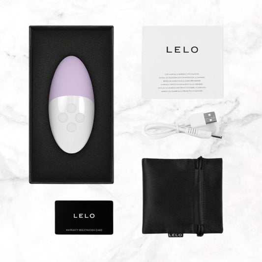 Zijaanzicht Siri 3 stimulator toont ergonomisch design en gladde afwerking in paarse tint