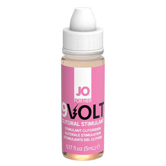 JO 9 Volt clitoraal stimulerend serum flesje van 5 ml met roze etiket
