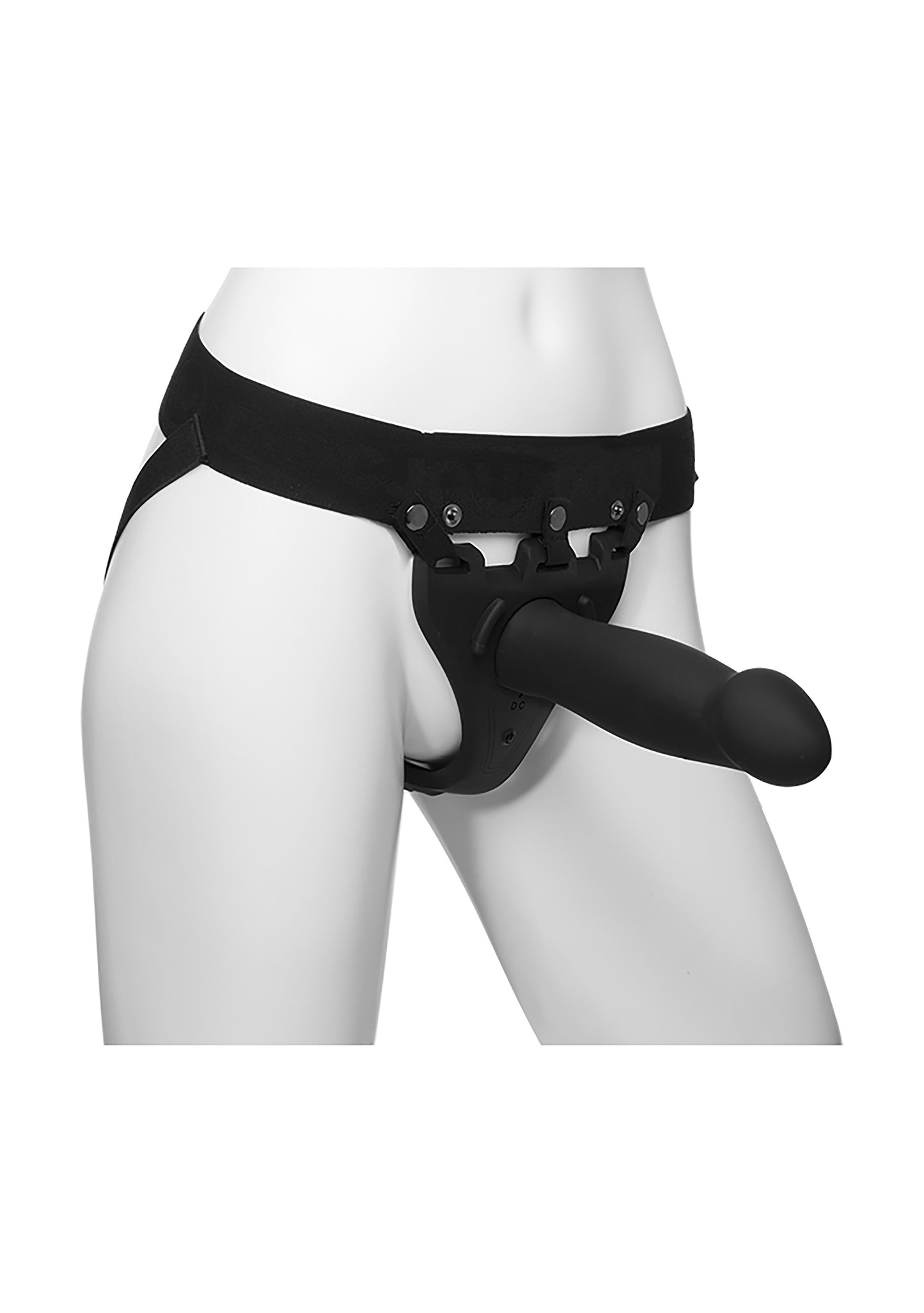 Vibrerende holle Strapon met afstandsbediening (L-XL)