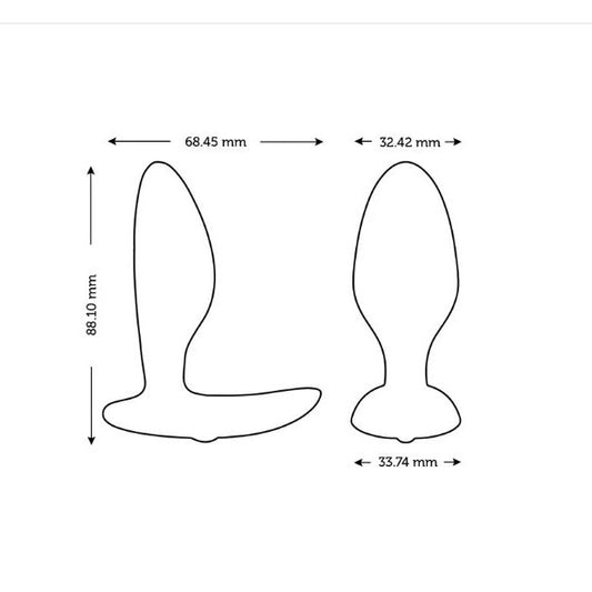 We-Vibe Ditto + verpakking met paarse vibrator en accessoires