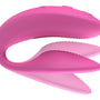 Close-up bedieningsknoppen We-Vibe Sync 2 roze siliconen vibrator