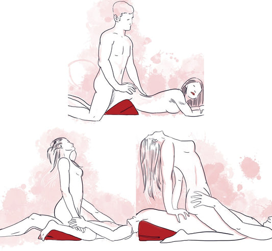 Close-up van het premium microvezel materiaal van de rode Liberator Wedge