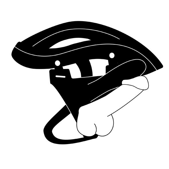 Detail van ergonomisch ontwerp en comfortabele pasvorm zwarte siliconen strap-on